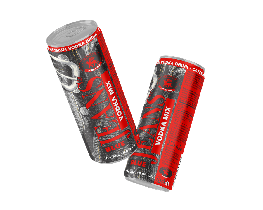 Blue Jeans Vodka Mix cans